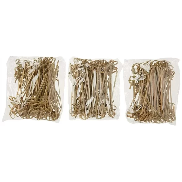 BAMBOO FLOWER KNOT PICK 3.5 INCH (20 BAG/BX) - Image 2