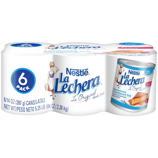 NESTLE LA LECHERA SWEETENED CONDENSED MILK (6 CANS PACK 14 Oz EACH)