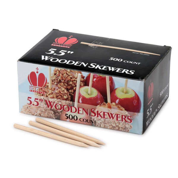 Skewer Corn Wood 5.5"- (5 boxes of 500ea per box)