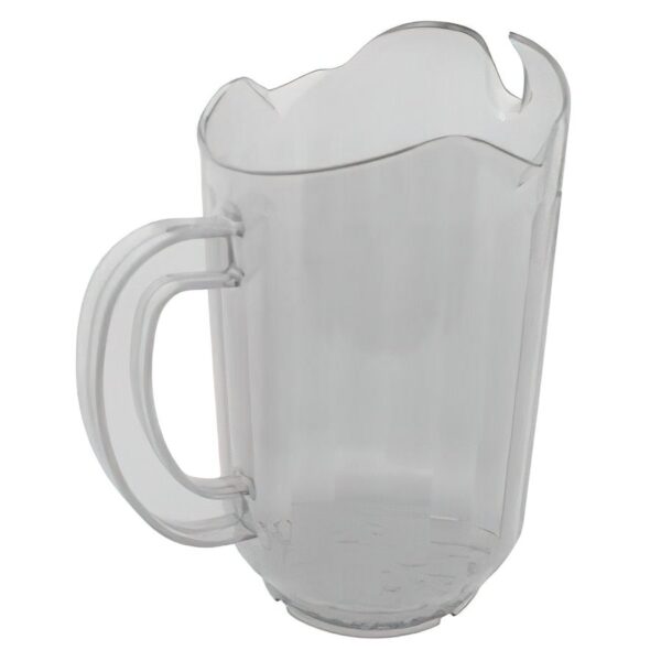 60 oz Polycarbonate Pitcher 3 Spout- Clear & Amber(12 ea/cs) - Image 2