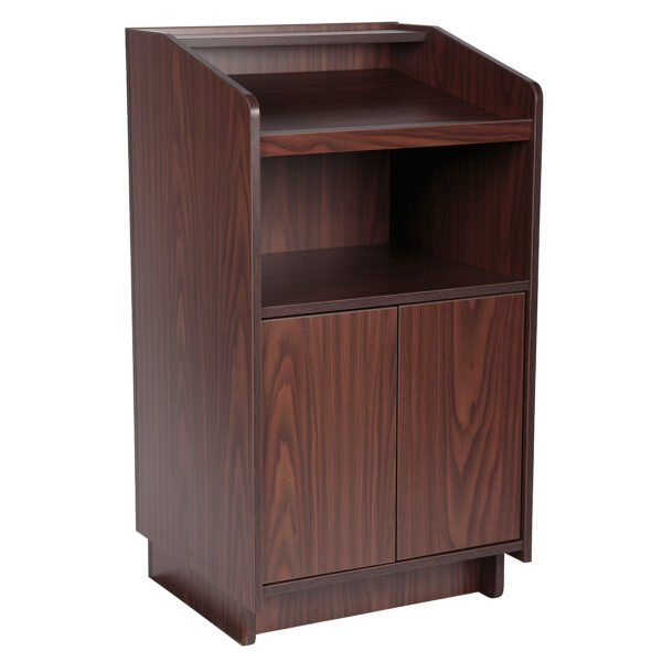 Podium/Maitre d' Station - Black/Walnut (1 ea/cs) - Image 2