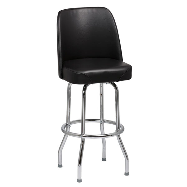 Stool 1 Ring Chrome Frame with Bucket Seat ( 2ea/cs) - Image 2