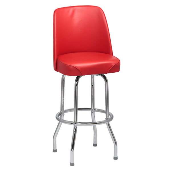 Stool 1 Ring Chrome Frame with Bucket Seat ( 2ea/cs) - Image 3