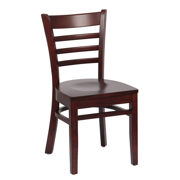 Ladder Back Chair - Hardwood & Upholstered Seats (2 ea/cs) - Image 10