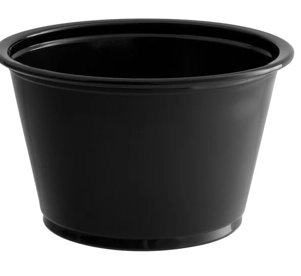 04 Oz  PORTION BLACK CUP 2500/CS